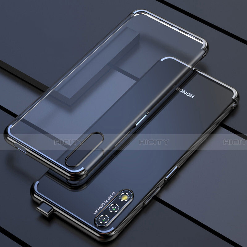 Custodia Silicone Trasparente Ultra Sottile Cover Morbida H01 per Huawei Honor 9X Nero