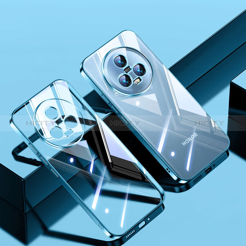 Custodia Silicone Trasparente Ultra Sottile Cover Morbida H01 per Huawei Honor Magic5 5G