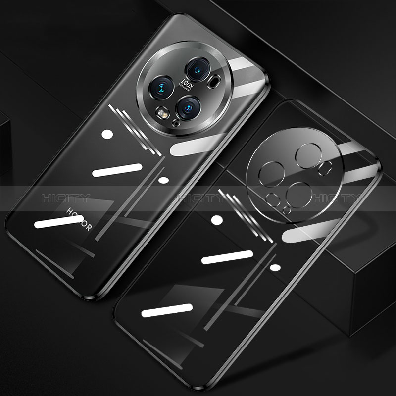 Custodia Silicone Trasparente Ultra Sottile Cover Morbida H01 per Huawei Honor Magic5 Pro 5G