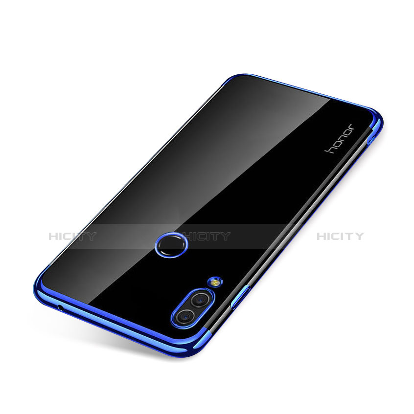 Custodia Silicone Trasparente Ultra Sottile Cover Morbida H01 per Huawei Honor Note 10 Blu