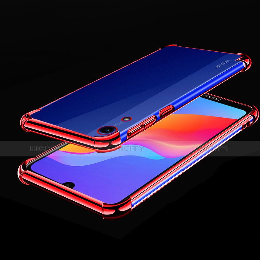 Custodia Silicone Trasparente Ultra Sottile Cover Morbida H01 per Huawei Honor Play 8A Rosso