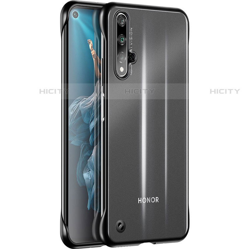 Custodia Silicone Trasparente Ultra Sottile Cover Morbida H01 per Huawei Nova 5T Nero