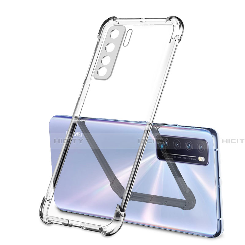 Custodia Silicone Trasparente Ultra Sottile Cover Morbida H01 per Huawei P40 Lite 5G