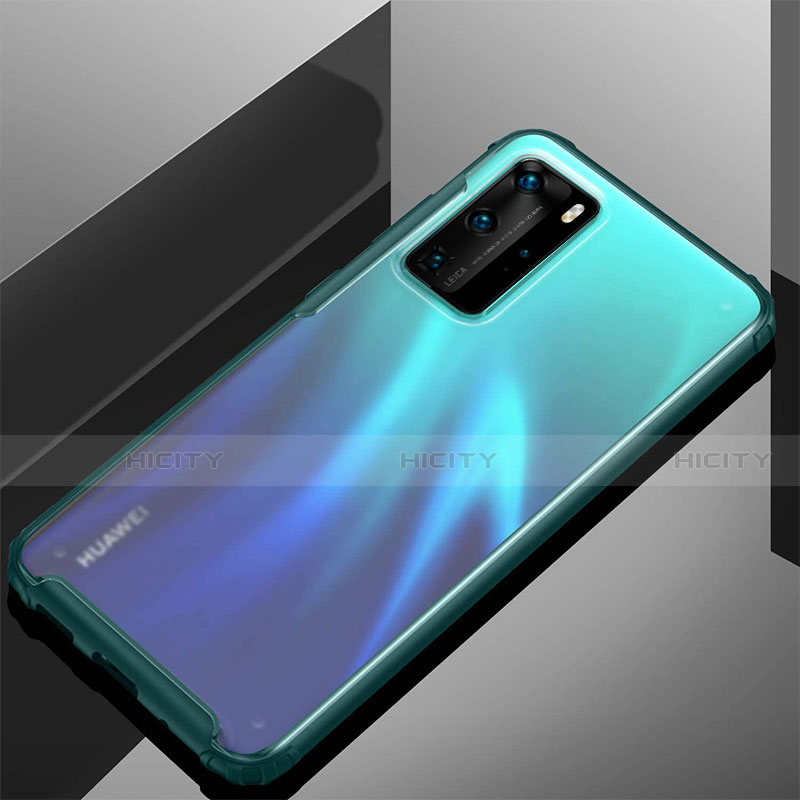 Custodia Silicone Trasparente Ultra Sottile Cover Morbida H01 per Huawei P40 Pro