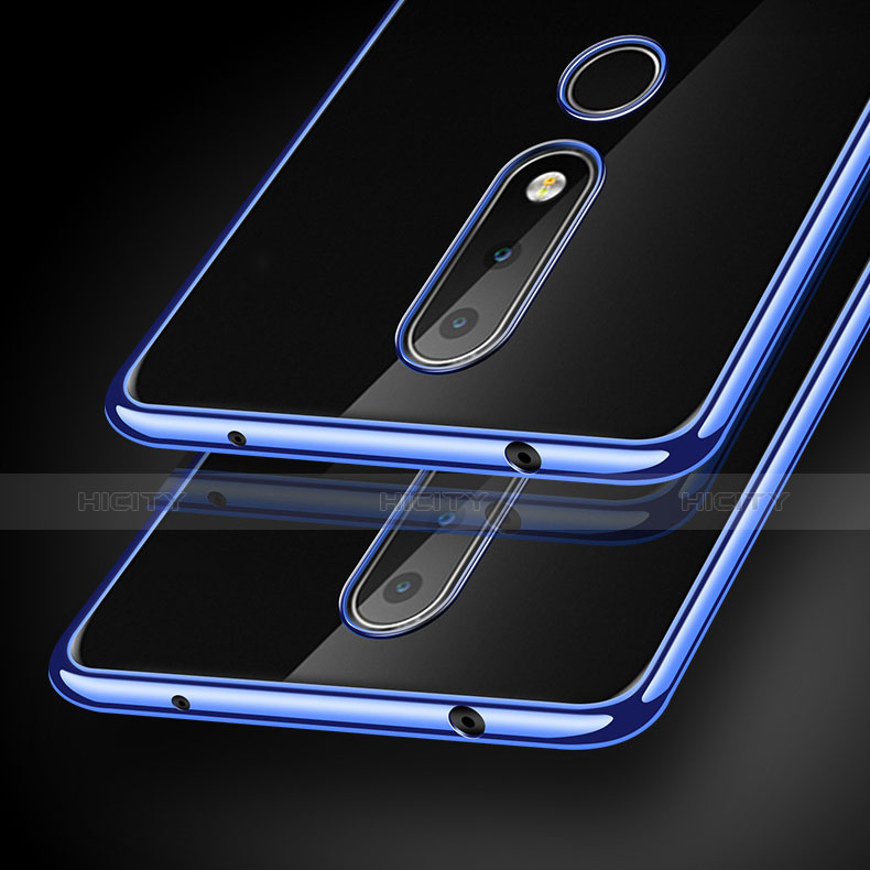 Custodia Silicone Trasparente Ultra Sottile Cover Morbida H01 per Nokia X6