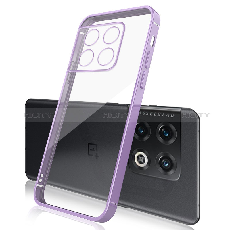 Custodia Silicone Trasparente Ultra Sottile Cover Morbida H01 per OnePlus 10 Pro 5G