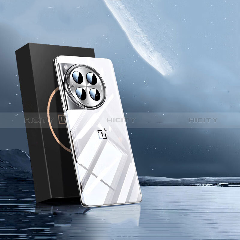 Custodia Silicone Trasparente Ultra Sottile Cover Morbida H01 per OnePlus 12R 5G