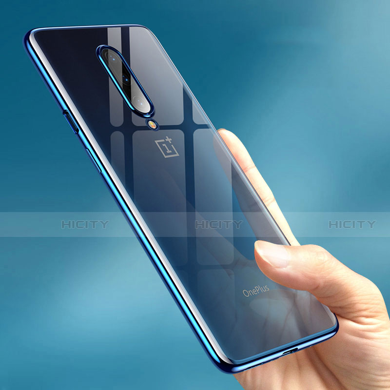Custodia Silicone Trasparente Ultra Sottile Cover Morbida H01 per OnePlus 8