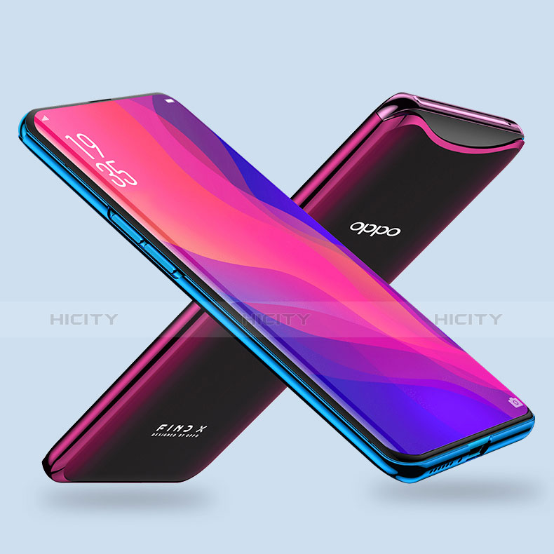 Custodia Silicone Trasparente Ultra Sottile Cover Morbida H01 per Oppo Find X