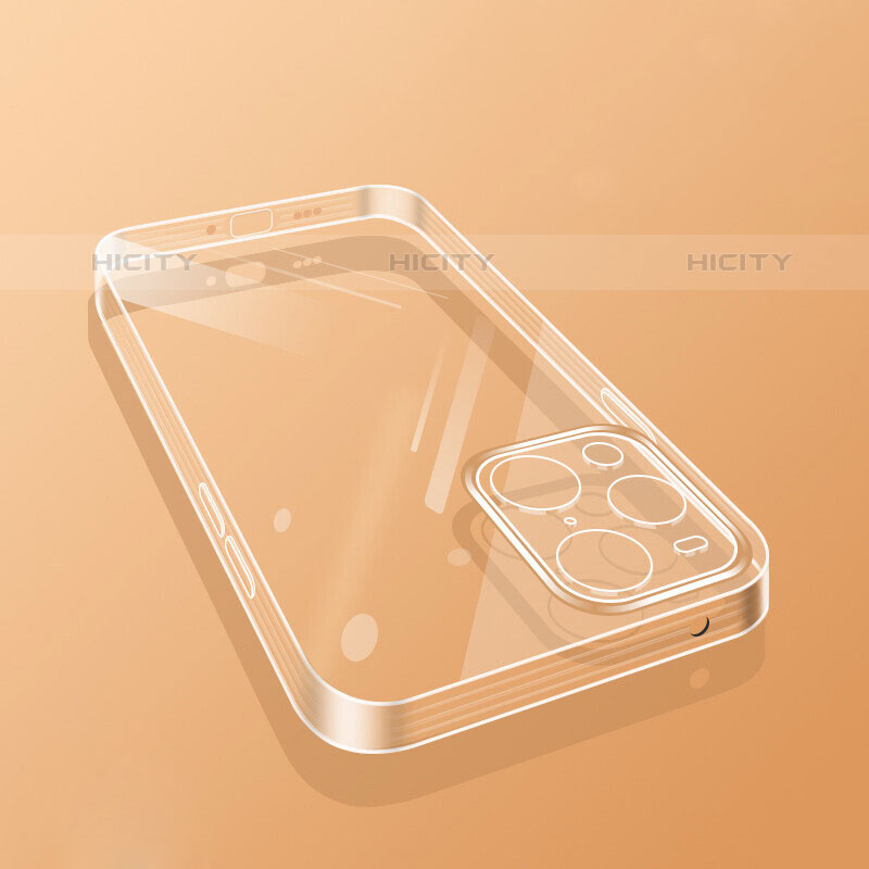 Custodia Silicone Trasparente Ultra Sottile Cover Morbida H01 per Oppo Find X3 Pro 5G Chiaro
