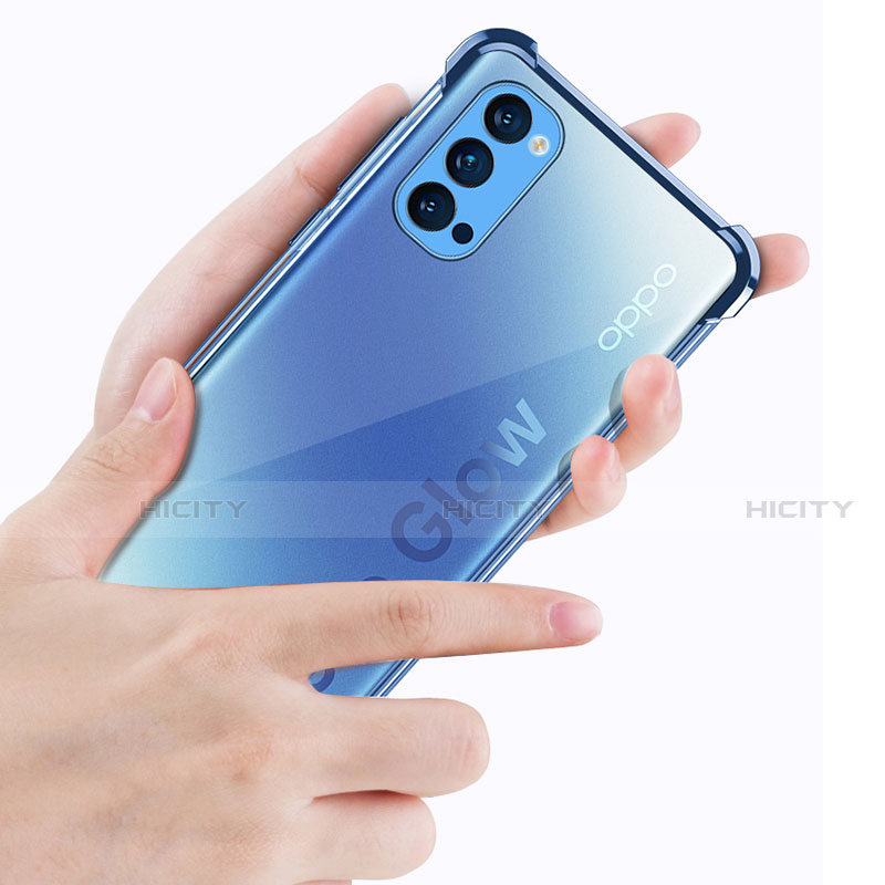 Custodia Silicone Trasparente Ultra Sottile Cover Morbida H01 per Oppo Reno4 Pro 5G