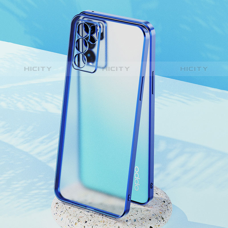 Custodia Silicone Trasparente Ultra Sottile Cover Morbida H01 per Oppo Reno6 5G