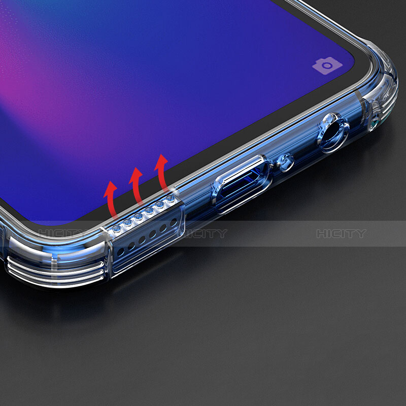 Custodia Silicone Trasparente Ultra Sottile Cover Morbida H01 per Oppo RX17 Pro