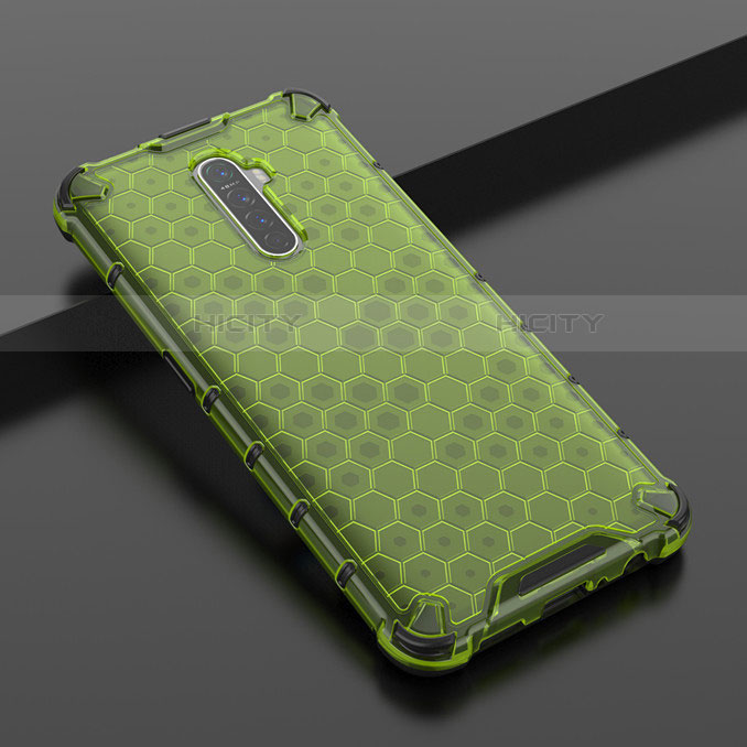 Custodia Silicone Trasparente Ultra Sottile Cover Morbida H01 per Realme X2 Pro Verde