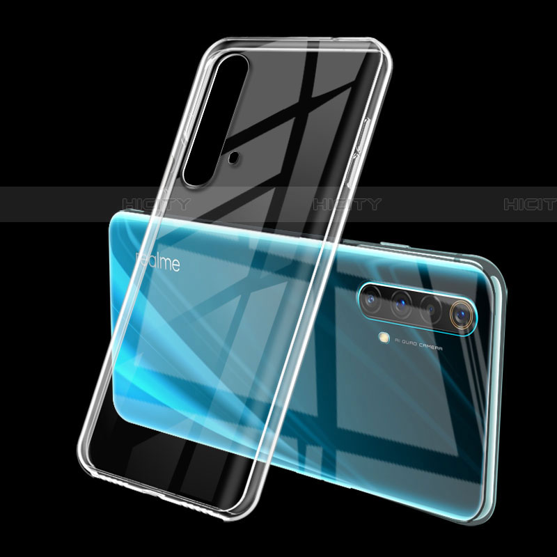 Custodia Silicone Trasparente Ultra Sottile Cover Morbida H01 per Realme X50m 5G Chiaro
