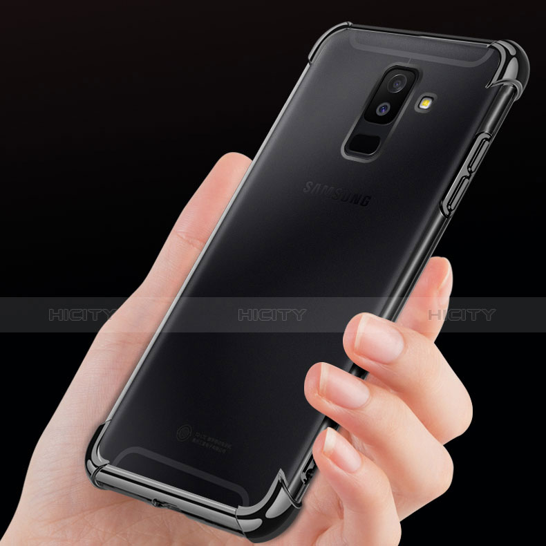 Custodia Silicone Trasparente Ultra Sottile Cover Morbida H01 per Samsung Galaxy A6 Plus (2018)