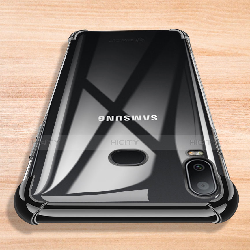 Custodia Silicone Trasparente Ultra Sottile Cover Morbida H01 per Samsung Galaxy A6s