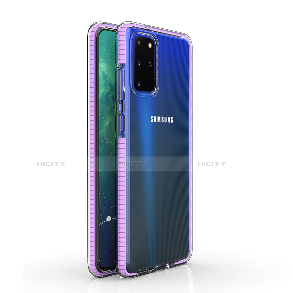 Custodia Silicone Trasparente Ultra Sottile Cover Morbida H01 per Samsung Galaxy S20 Plus Multicolore
