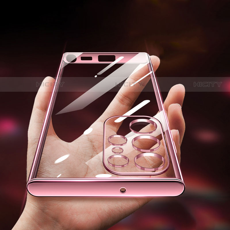 Custodia Silicone Trasparente Ultra Sottile Cover Morbida H01 per Samsung Galaxy S22 Ultra 5G