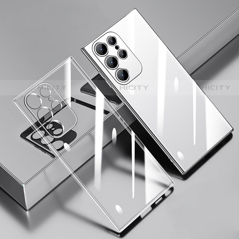 Custodia Silicone Trasparente Ultra Sottile Cover Morbida H01 per Samsung Galaxy S22 Ultra 5G