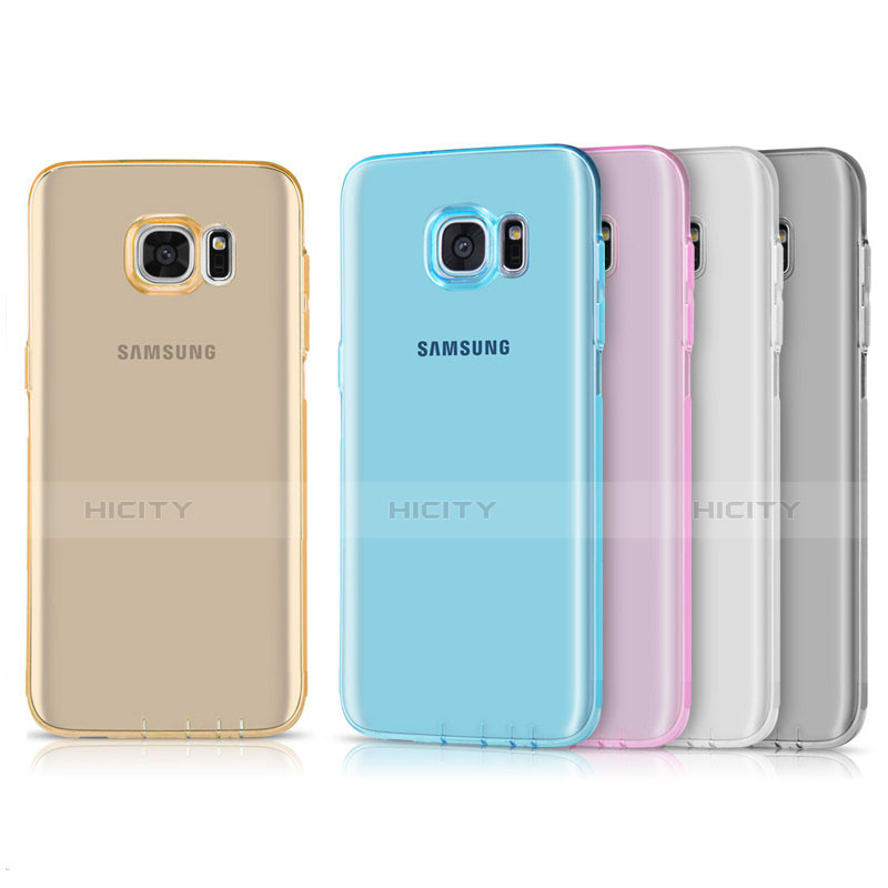 Custodia Silicone Trasparente Ultra Sottile Cover Morbida H01 per Samsung Galaxy S7 Edge G935F