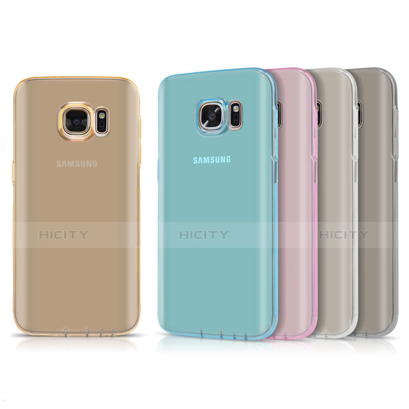 Custodia Silicone Trasparente Ultra Sottile Cover Morbida H01 per Samsung Galaxy S7 G930F G930FD