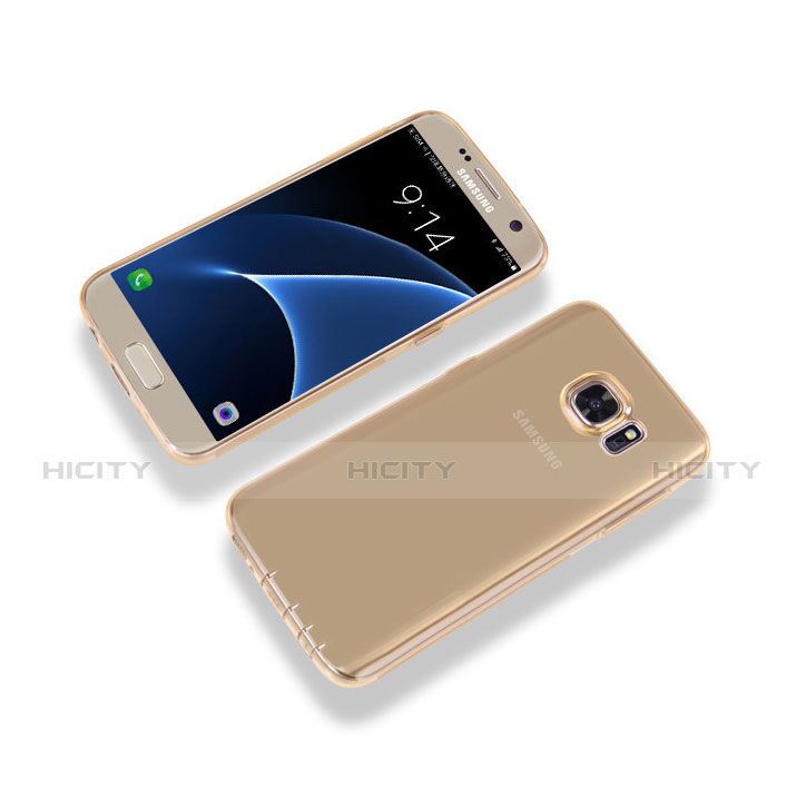 Custodia Silicone Trasparente Ultra Sottile Cover Morbida H01 per Samsung Galaxy S7 G930F G930FD