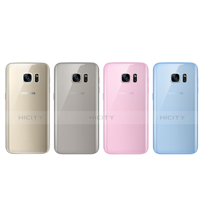 Custodia Silicone Trasparente Ultra Sottile Cover Morbida H01 per Samsung Galaxy S7 G930F G930FD