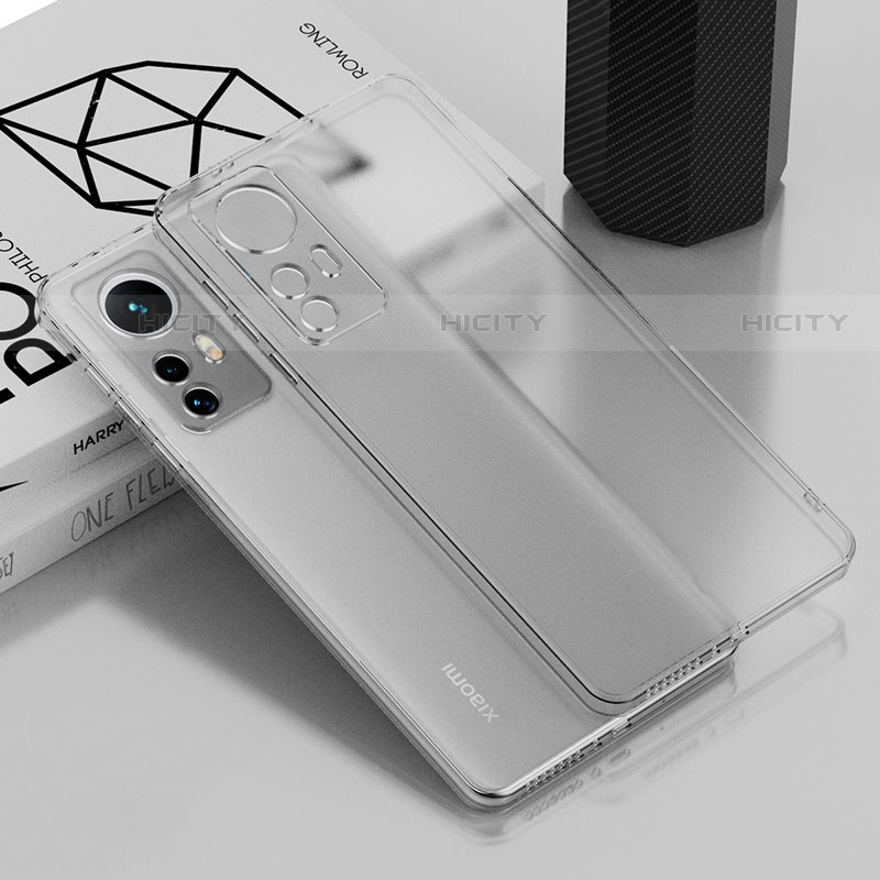 Custodia Silicone Trasparente Ultra Sottile Cover Morbida H01 per Xiaomi Mi 12 5G Chiaro
