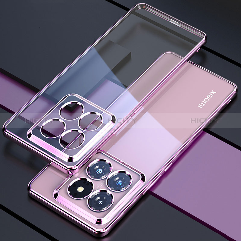 Custodia Silicone Trasparente Ultra Sottile Cover Morbida H01 per Xiaomi Mi 14 5G