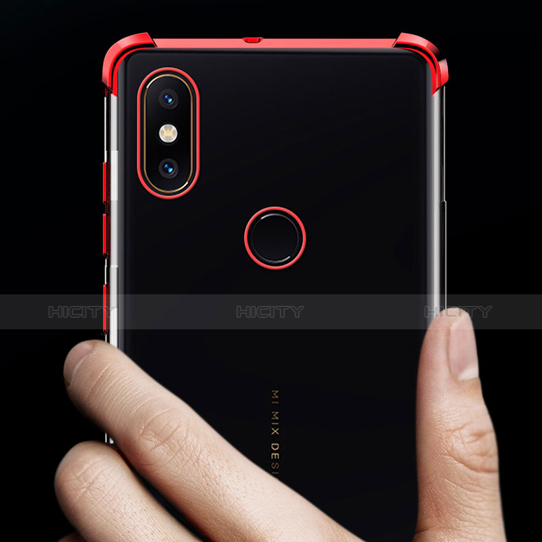 Custodia Silicone Trasparente Ultra Sottile Cover Morbida H01 per Xiaomi Mi Mix 2S