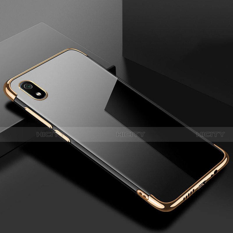 Custodia Silicone Trasparente Ultra Sottile Cover Morbida H01 per Xiaomi Redmi 7A Oro