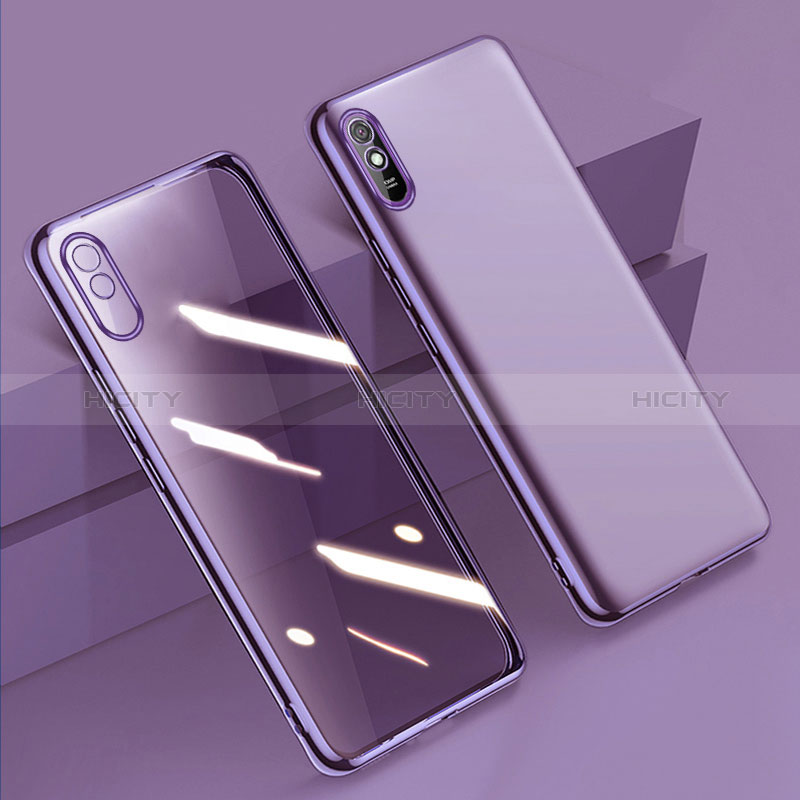 Custodia Silicone Trasparente Ultra Sottile Cover Morbida H01 per Xiaomi Redmi 9A