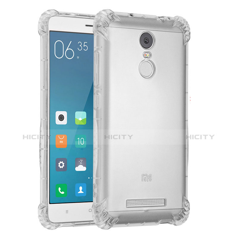 Custodia Silicone Trasparente Ultra Sottile Cover Morbida H01 per Xiaomi Redmi Note 3 Chiaro