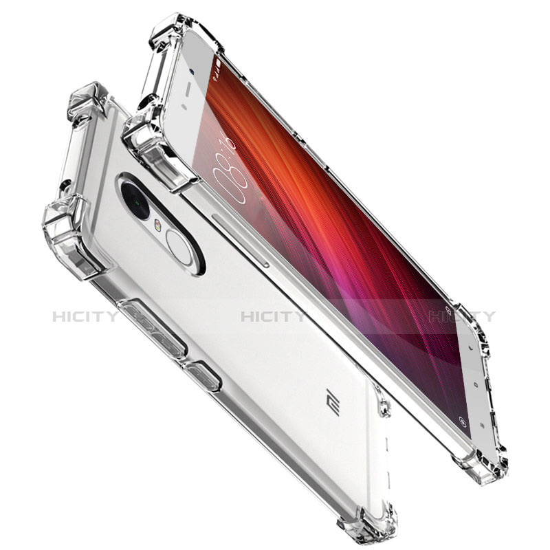 Custodia Silicone Trasparente Ultra Sottile Cover Morbida H01 per Xiaomi Redmi Note 4X Chiaro