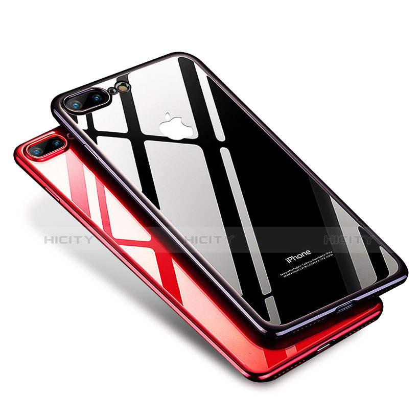 Custodia Silicone Trasparente Ultra Sottile Cover Morbida H02 per Apple iPhone 7 Plus