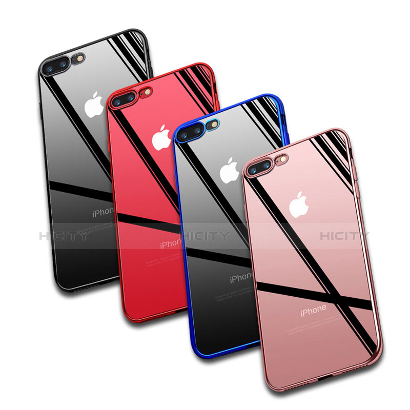 Custodia Silicone Trasparente Ultra Sottile Cover Morbida H02 per Apple iPhone 8 Plus