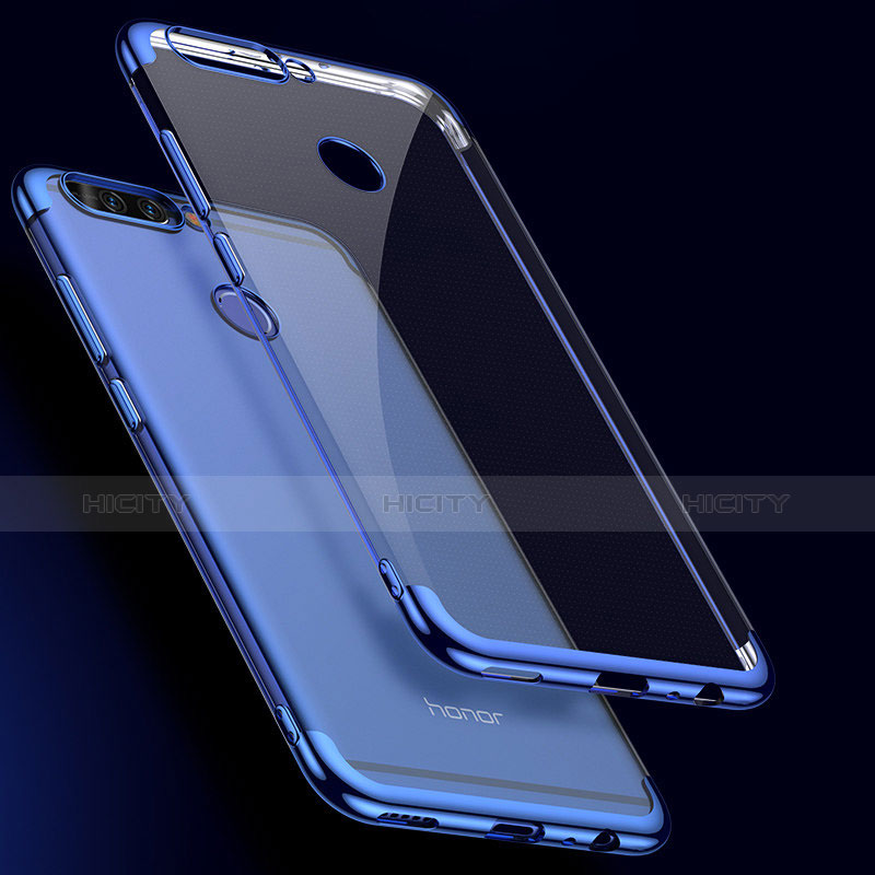 Custodia Silicone Trasparente Ultra Sottile Cover Morbida H02 per Huawei Honor 8 Pro
