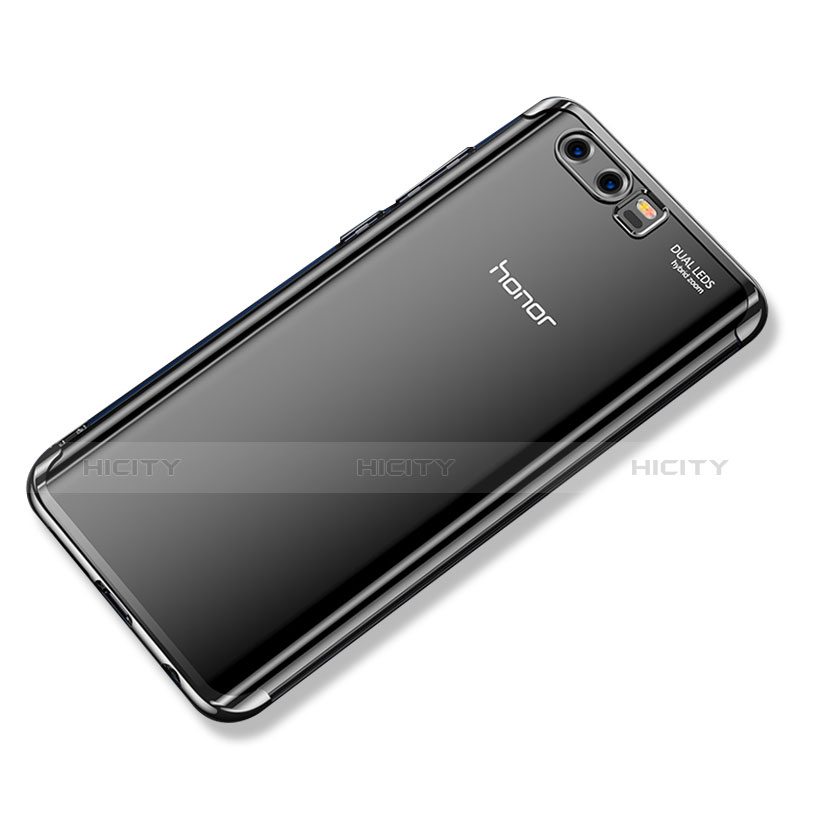 Custodia Silicone Trasparente Ultra Sottile Cover Morbida H02 per Huawei Honor 9 Premium Nero