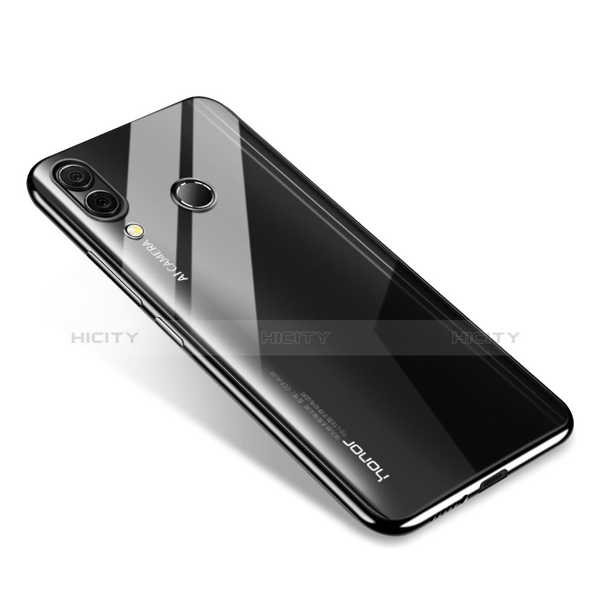 Custodia Silicone Trasparente Ultra Sottile Cover Morbida H02 per Huawei Honor Note 10 Nero