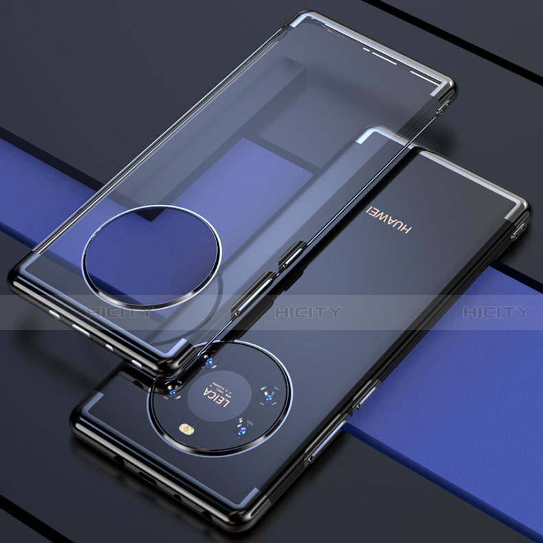 Custodia Silicone Trasparente Ultra Sottile Cover Morbida H02 per Huawei Mate 40E 5G Nero