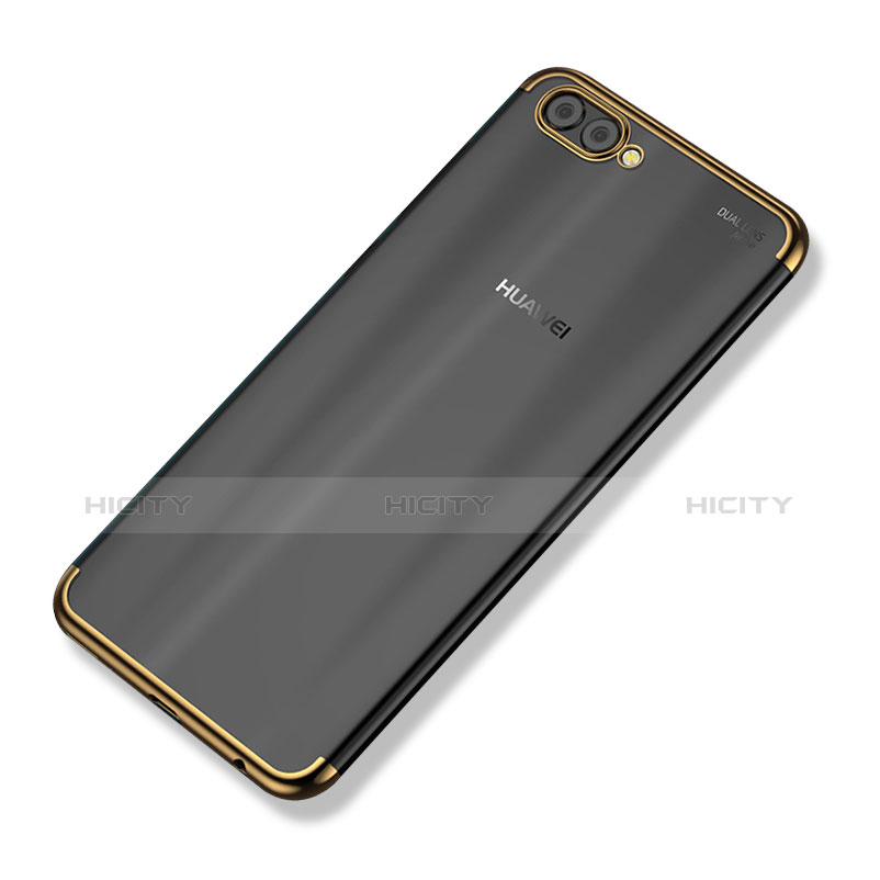 Custodia Silicone Trasparente Ultra Sottile Cover Morbida H02 per Huawei Nova 2S Oro