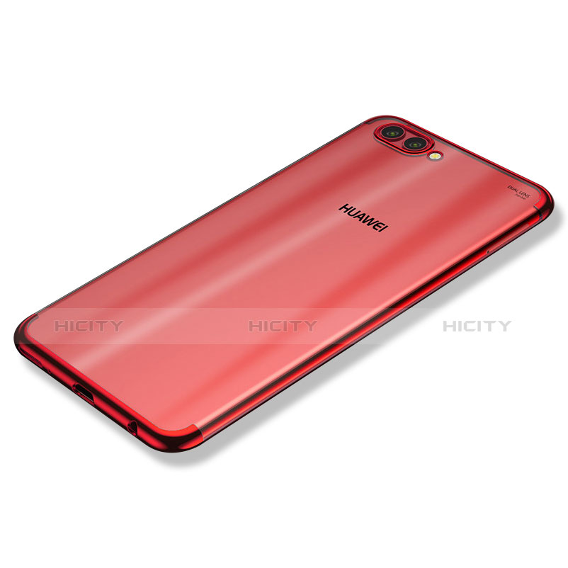 Custodia Silicone Trasparente Ultra Sottile Cover Morbida H02 per Huawei Nova 2S Rosso