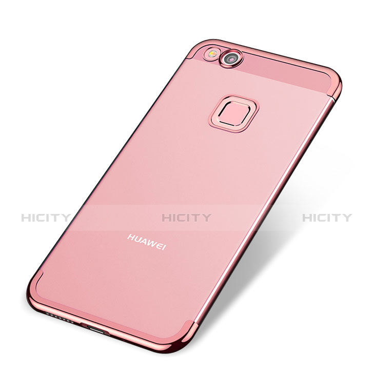 Custodia Silicone Trasparente Ultra Sottile Cover Morbida H02 per Huawei Nova Lite Oro Rosa