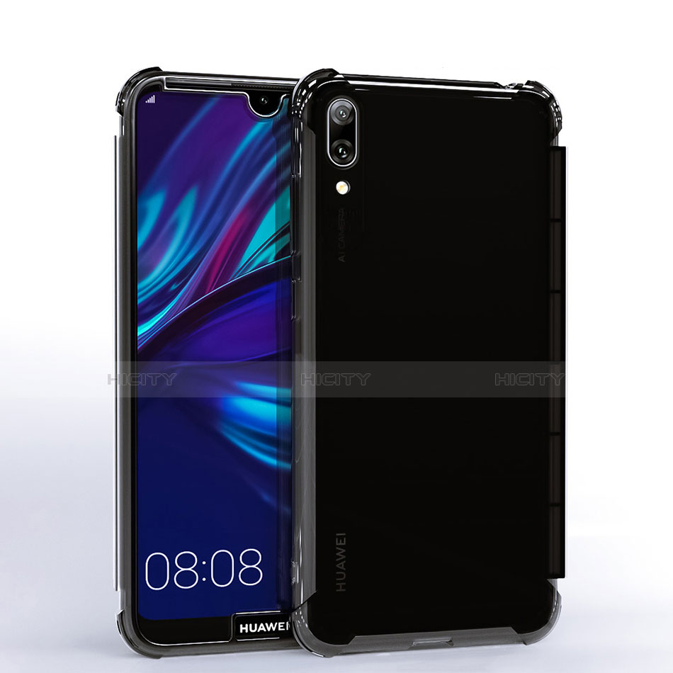 Custodia Silicone Trasparente Ultra Sottile Cover Morbida H02 per Huawei Y7 Pro (2019)