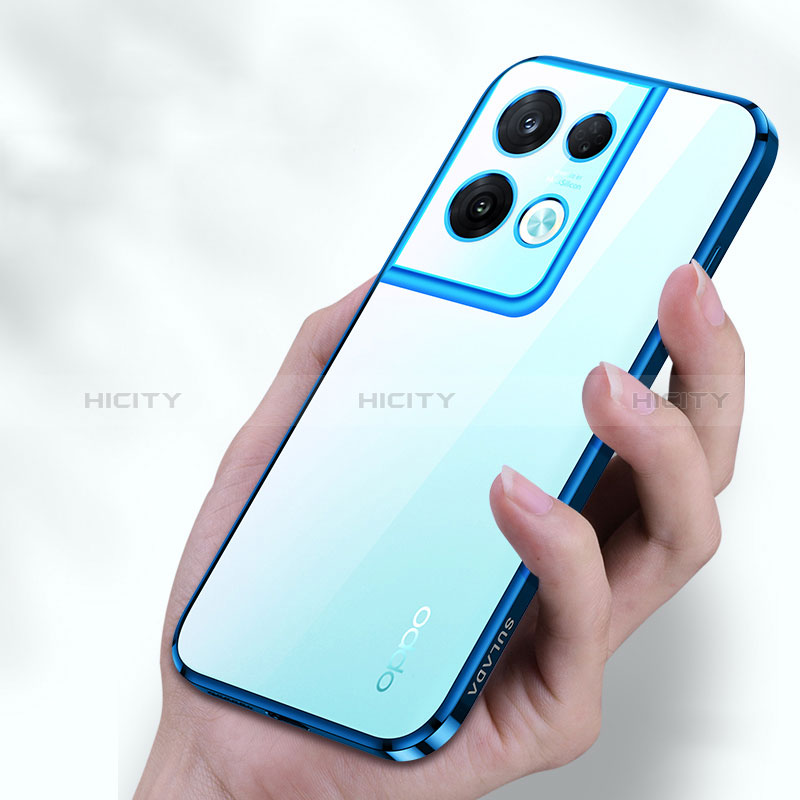 Custodia Silicone Trasparente Ultra Sottile Cover Morbida H02 per Oppo Reno9 Pro+ Plus 5G