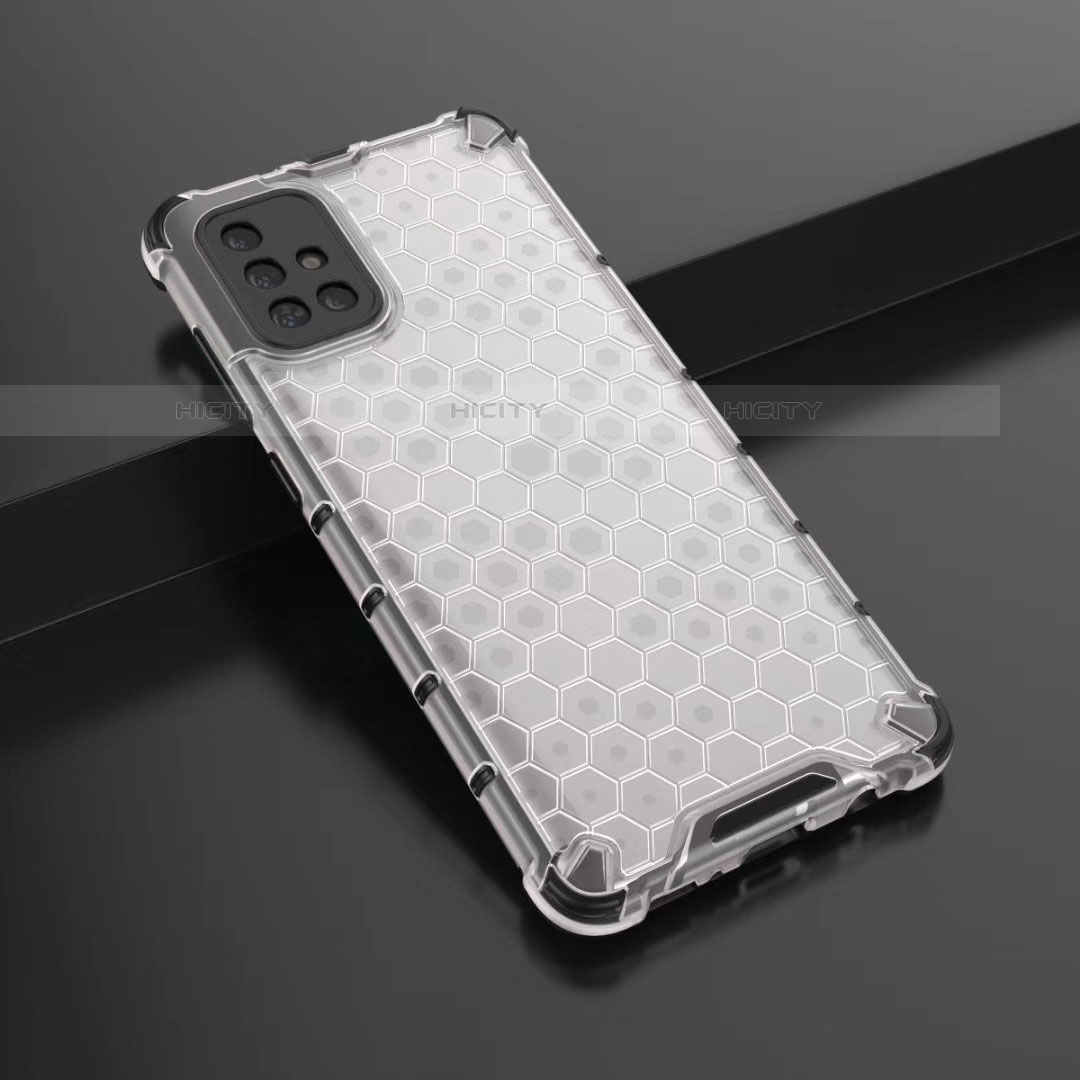 Custodia Silicone Trasparente Ultra Sottile Cover Morbida H02 per Samsung Galaxy A51 5G Bianco