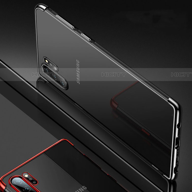 Custodia Silicone Trasparente Ultra Sottile Cover Morbida H02 per Samsung Galaxy Note 10 Plus