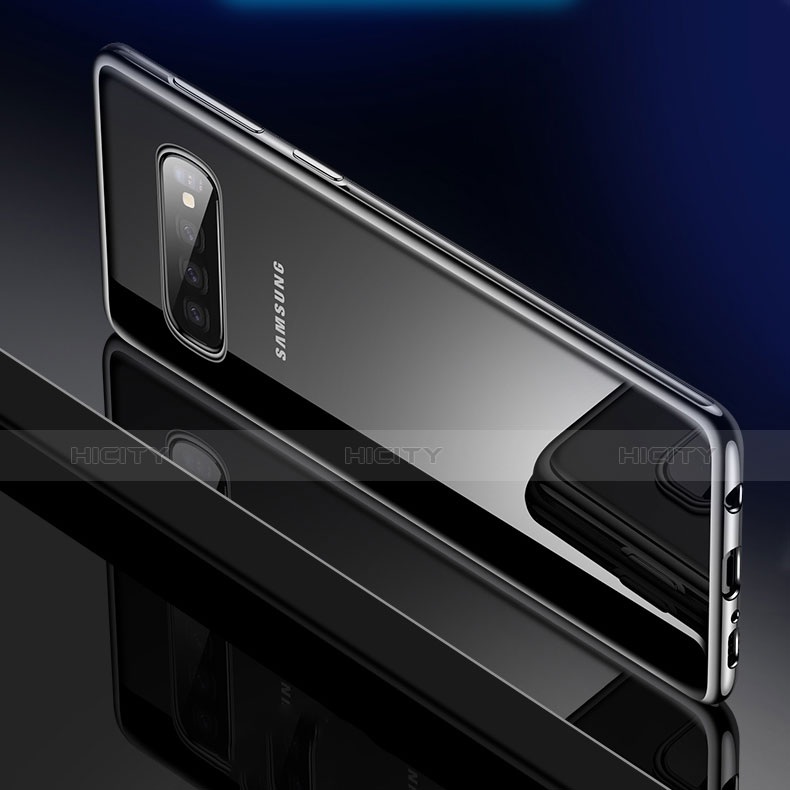 Custodia Silicone Trasparente Ultra Sottile Cover Morbida H02 per Samsung Galaxy S10 Plus