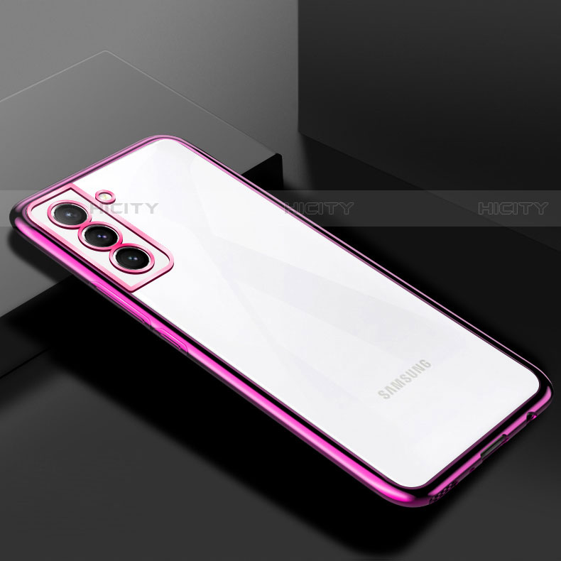 Custodia Silicone Trasparente Ultra Sottile Cover Morbida H02 per Samsung Galaxy S21 5G